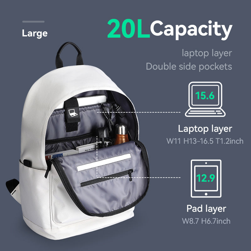 Urbanity: City Commuter 20L Waterproof Scratch-Resistant Oxford Laptop Bag with USB Port for 17.3 inch Laptop