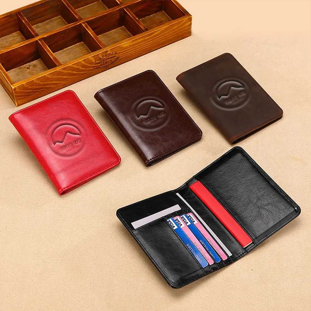 Leather Passport Cover and Wallet